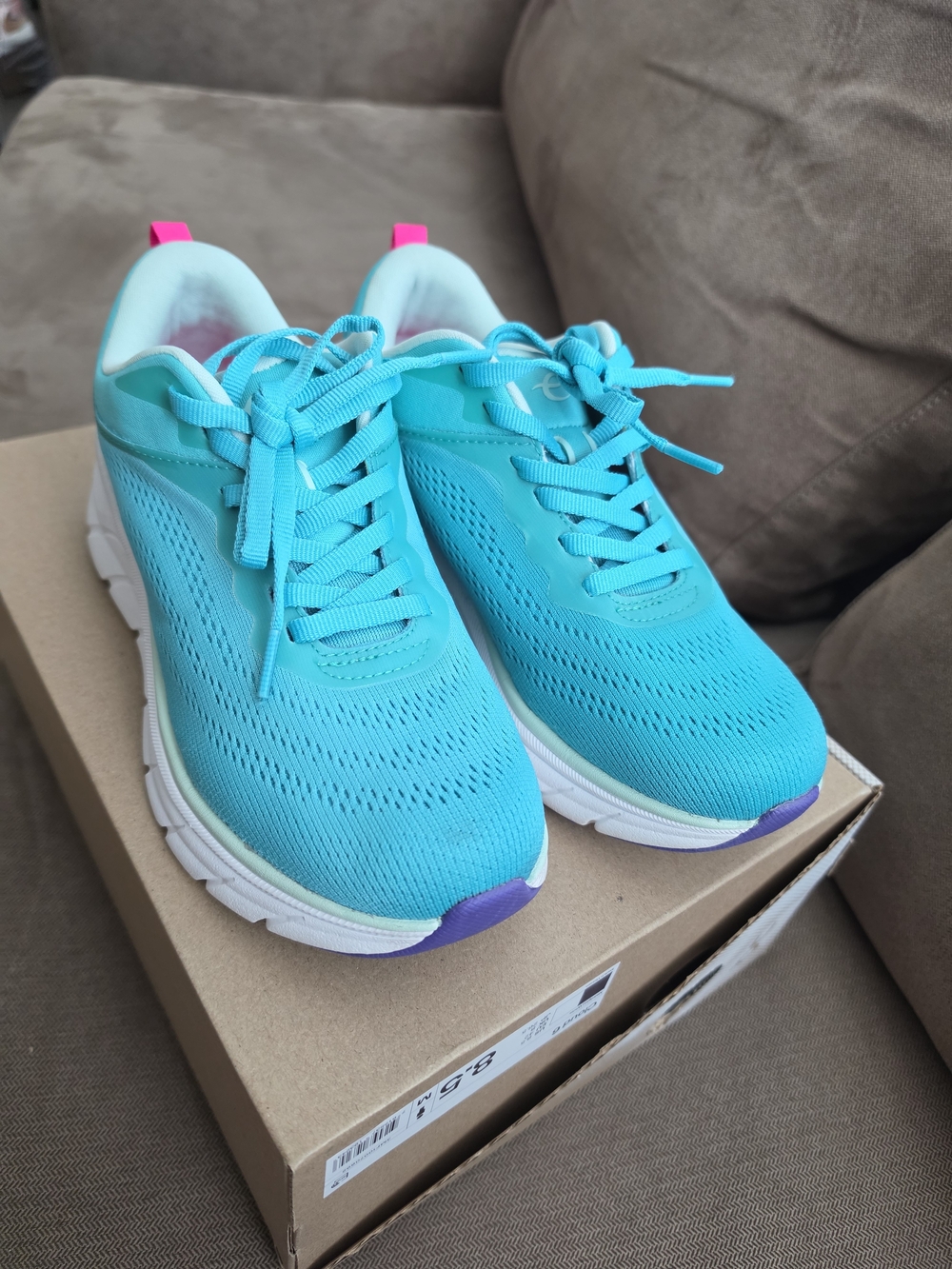 Women's Turquoise Easy Spirit Sneakers - Comfortable Everyday Running Shoes